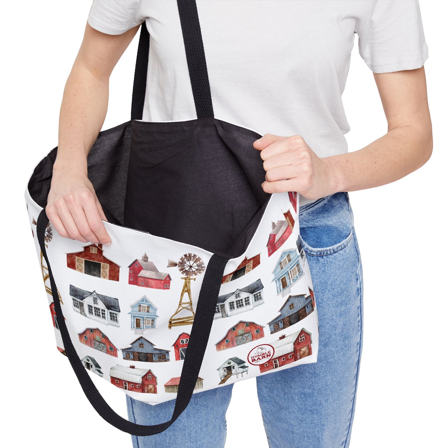 WATERCOLOUR FARM SHOULDER BAG