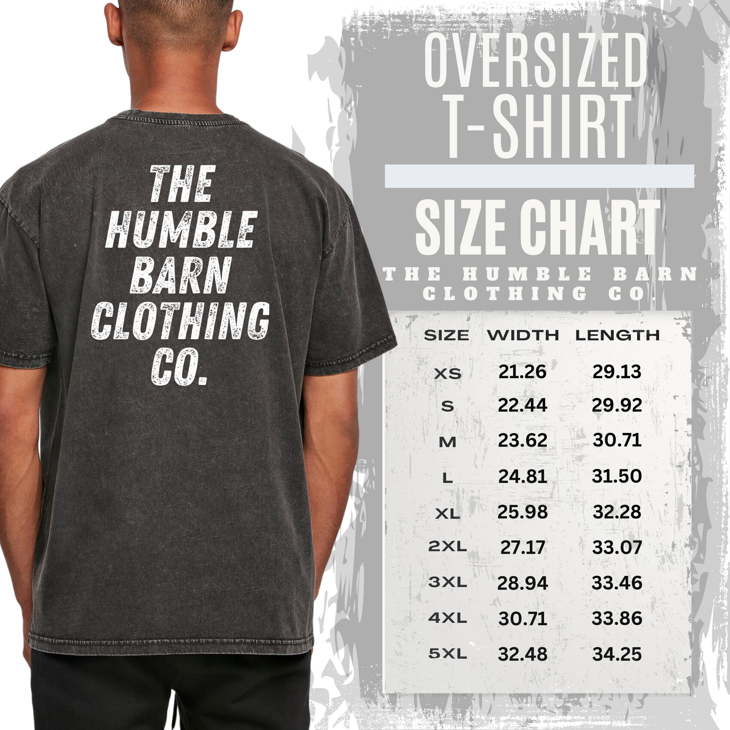 THBCC. ACID WASHED OVERSIZED TEE