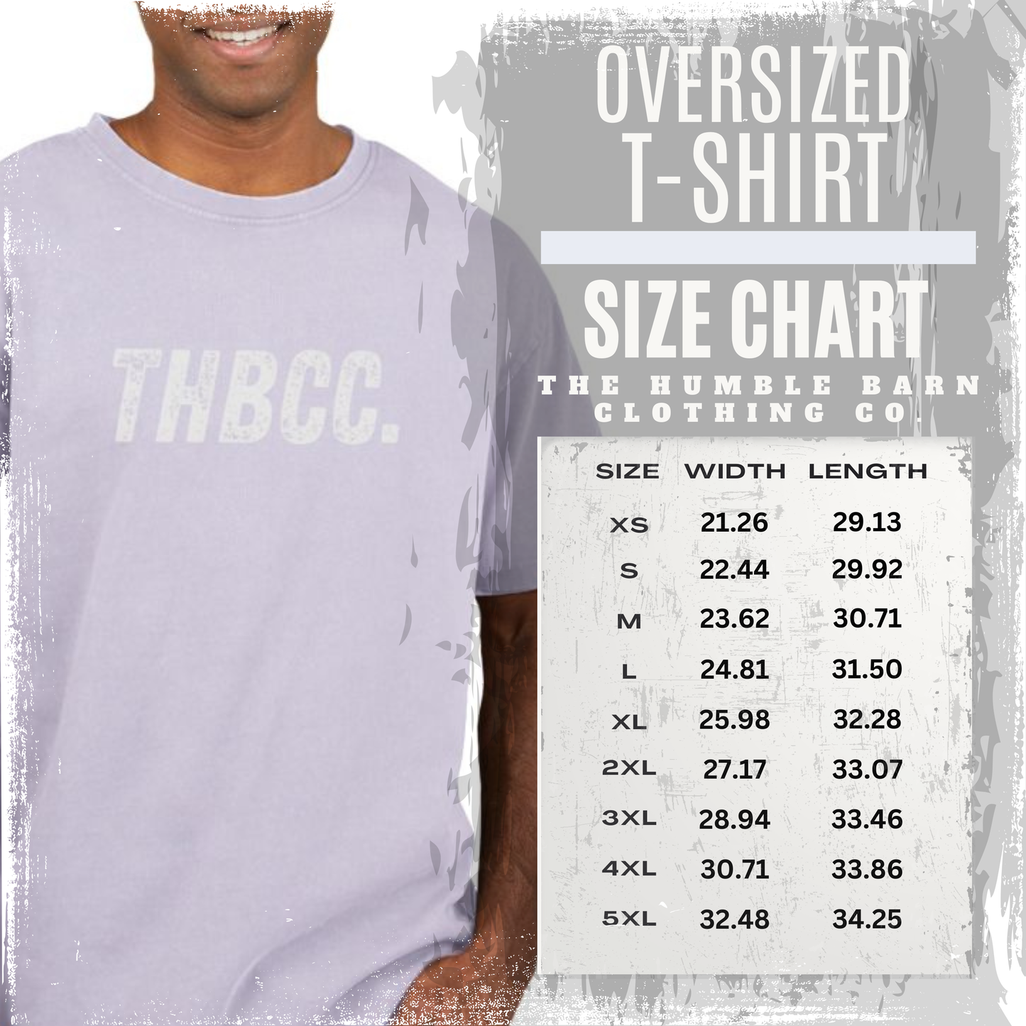 THBCC. ACID WASHED OVERSIZED TEE