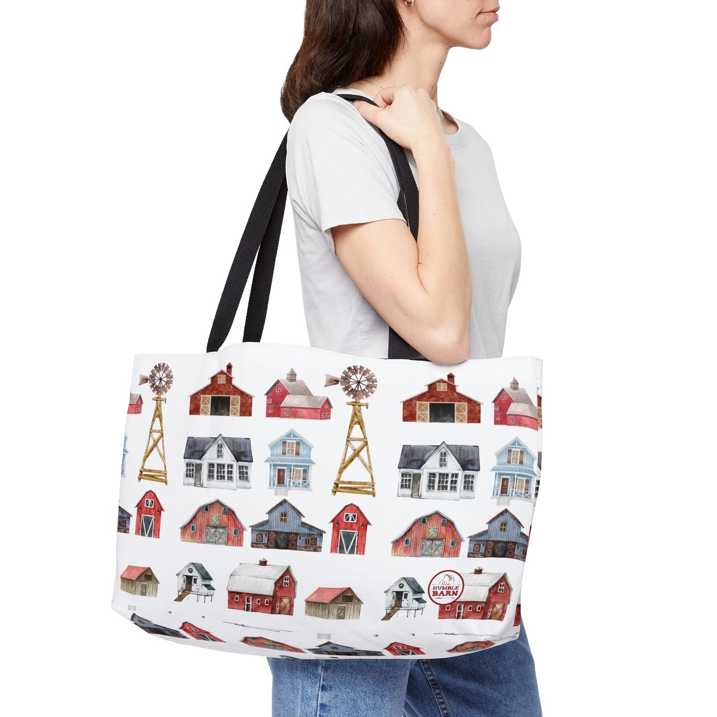 WATERCOLOUR FARM SHOULDER BAG